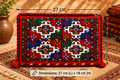 Handwoven Tribal Heritage Clutch – Bold Geometric Elegance in Crimson, Sapphire & Emerald